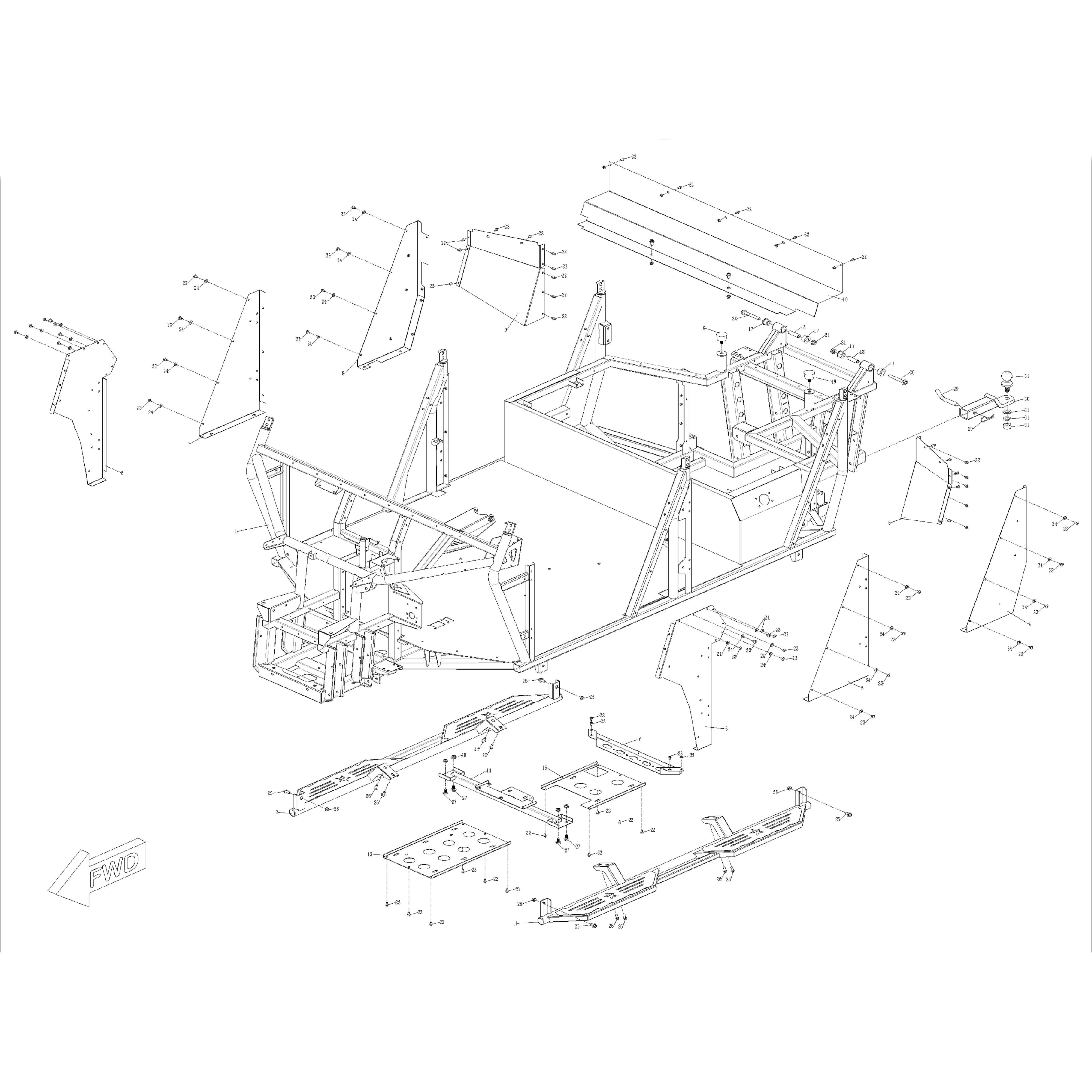 Warrior 1000 MXD Crew Frame