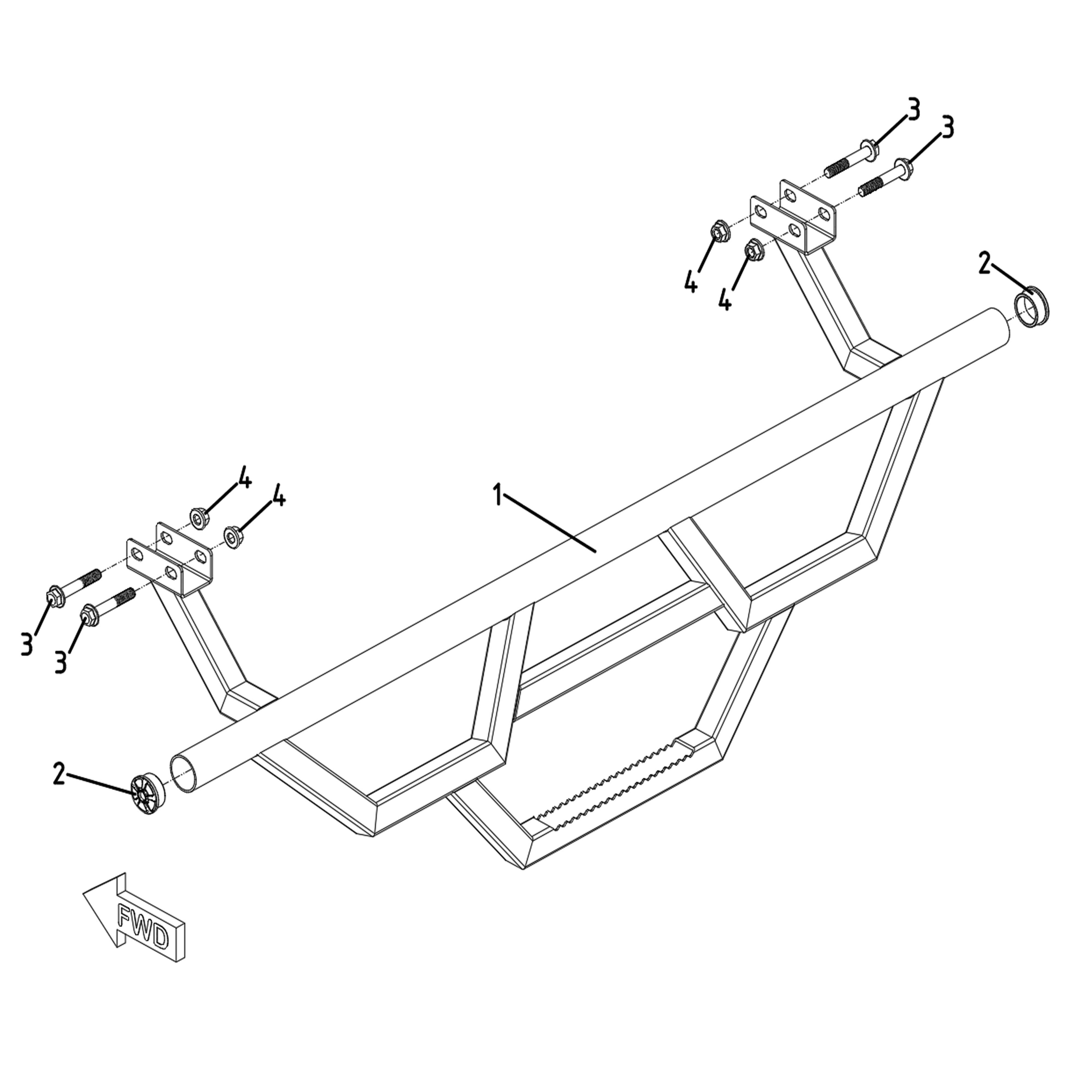 Warrior 1000 MXD Hitch-step