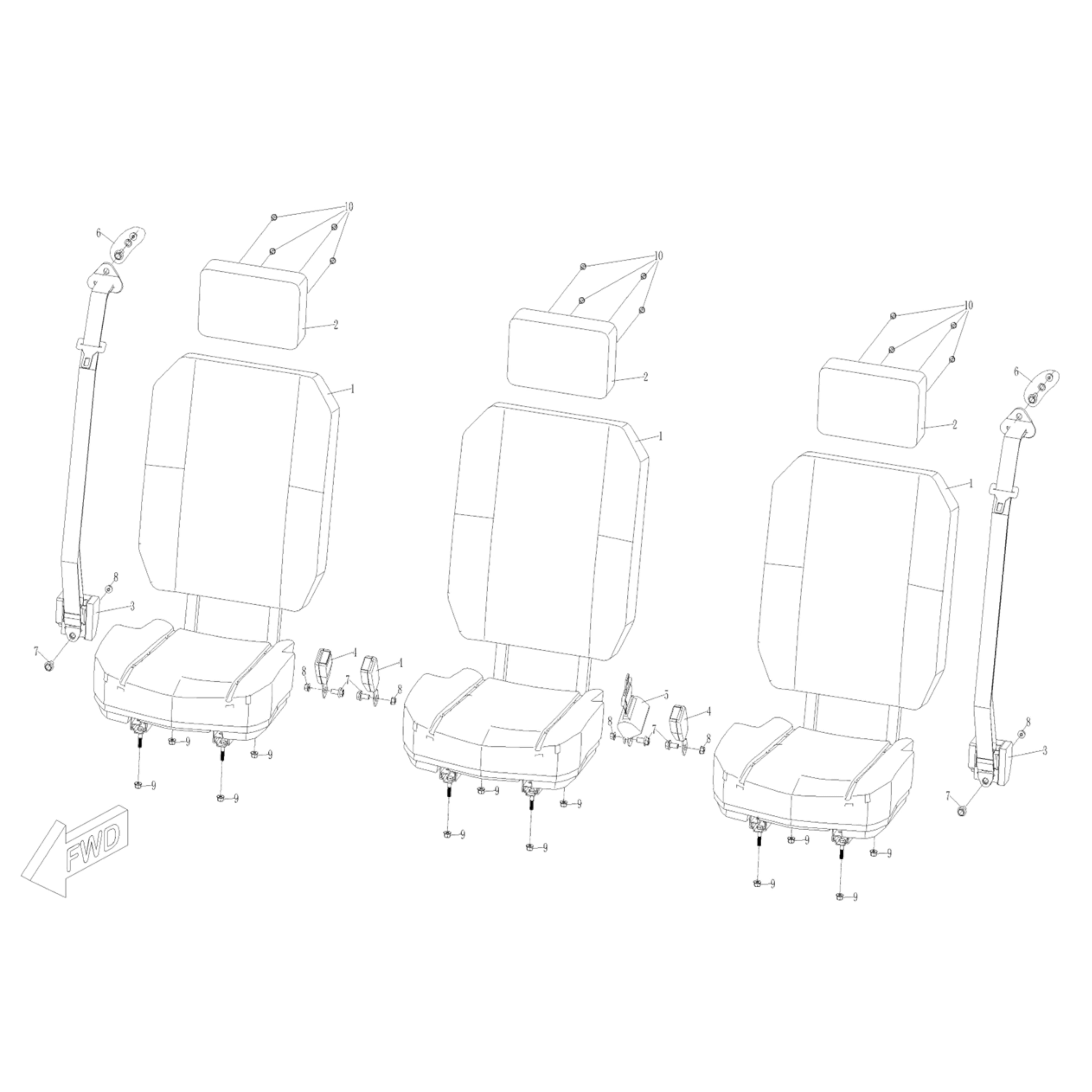 Warrior 1000 MXD Seat