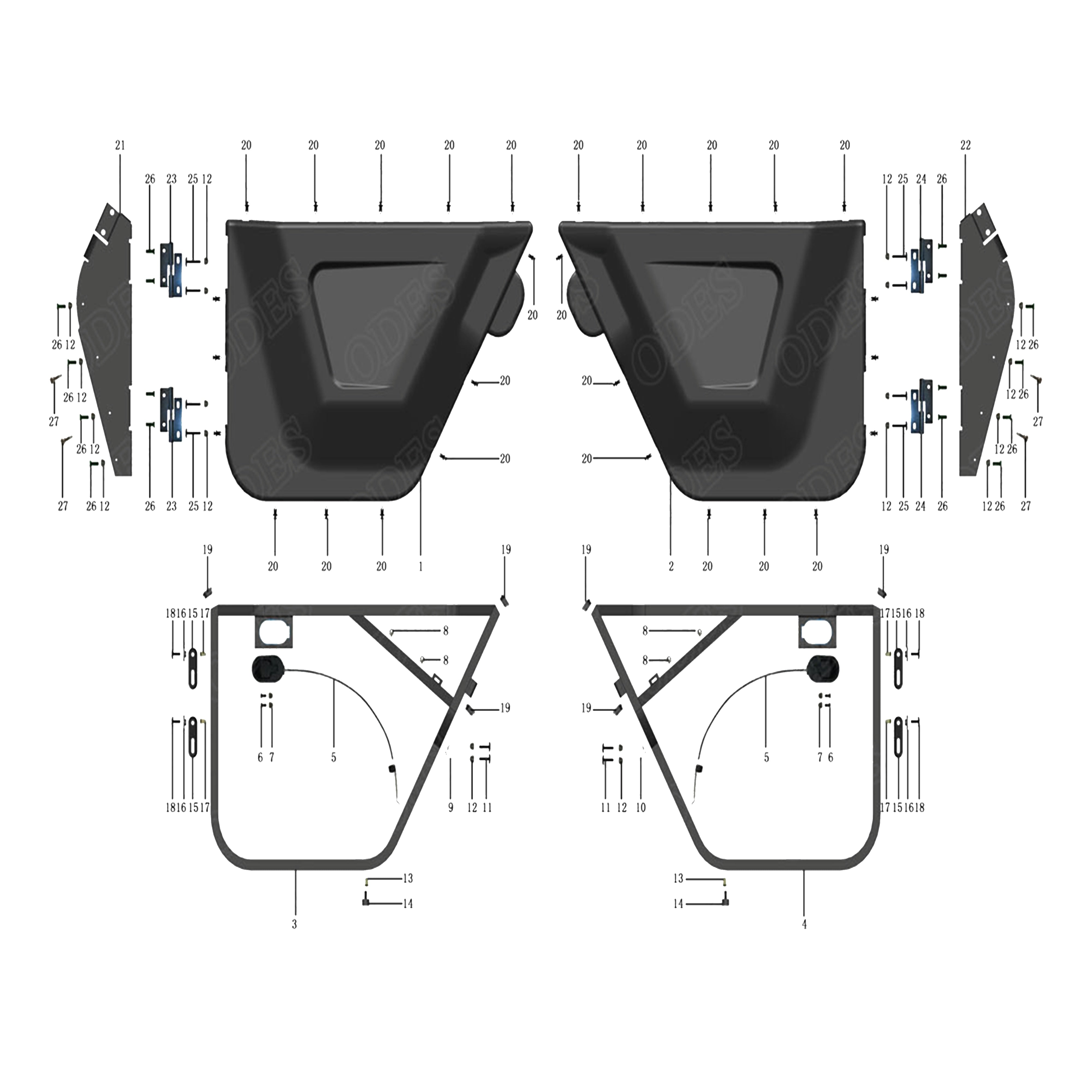 X2-1000 LT DOOR ASSY