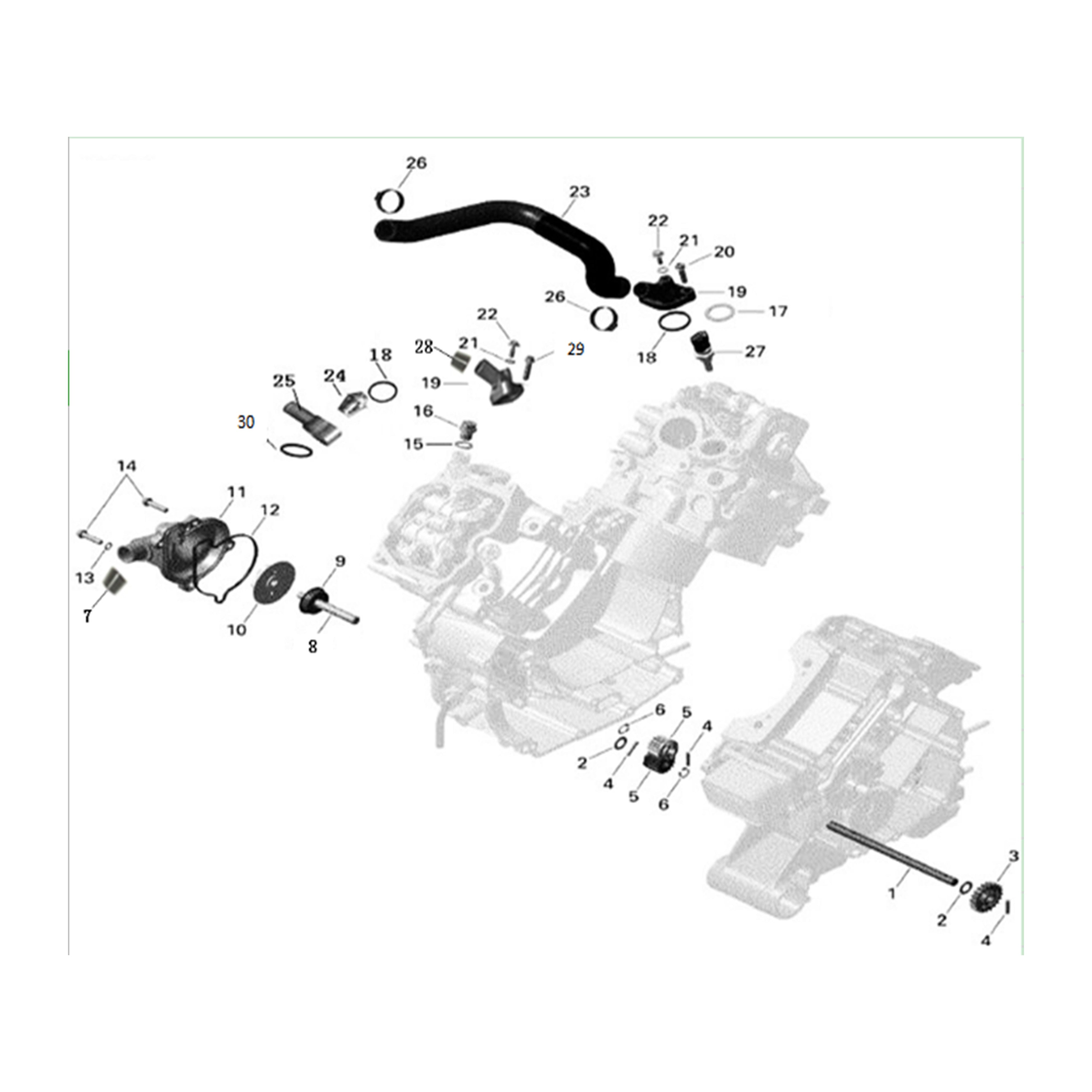 X2-1000 LT ENGINE COOLING