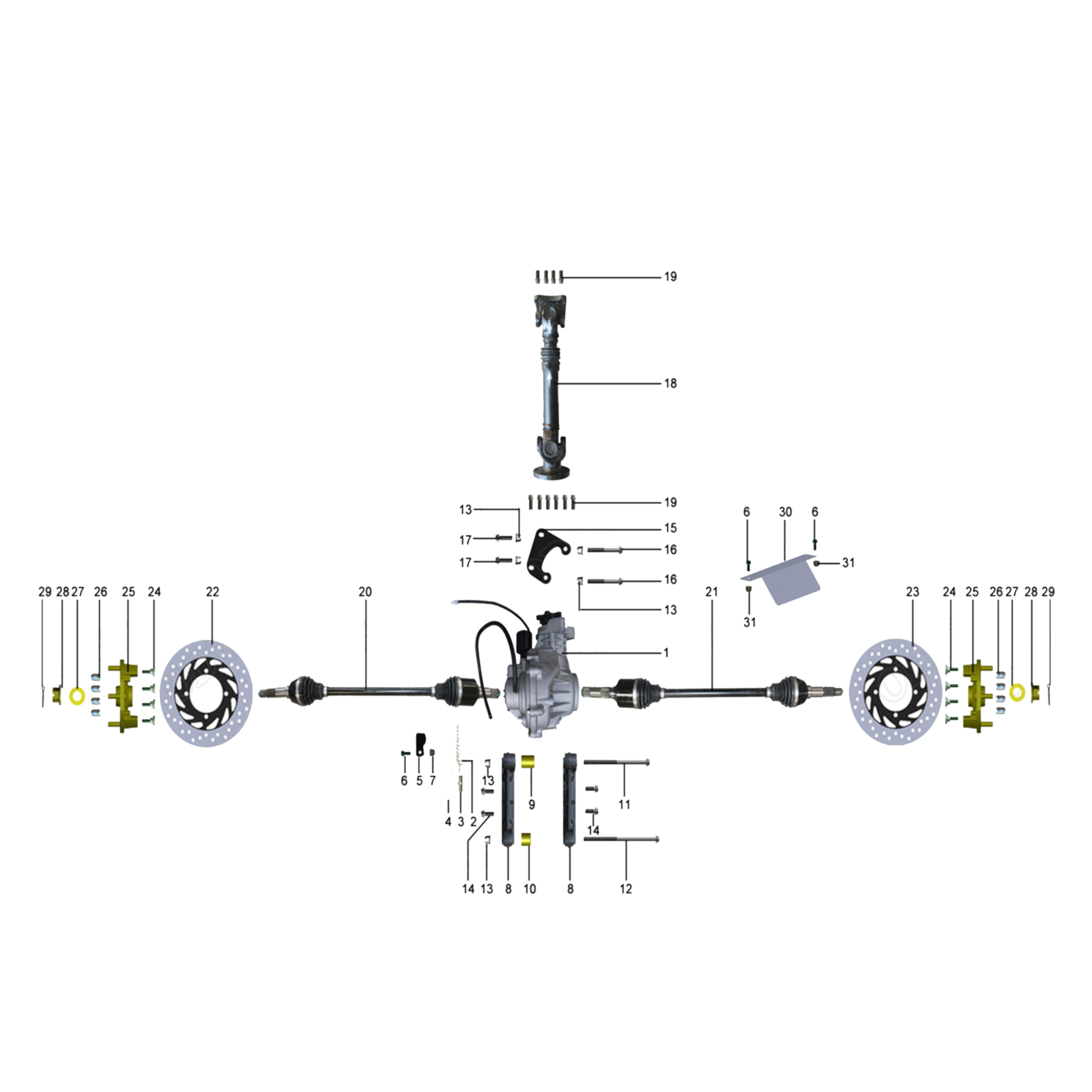 X2-1000 LT REAR DRIVE SYSTEM (JINNA)