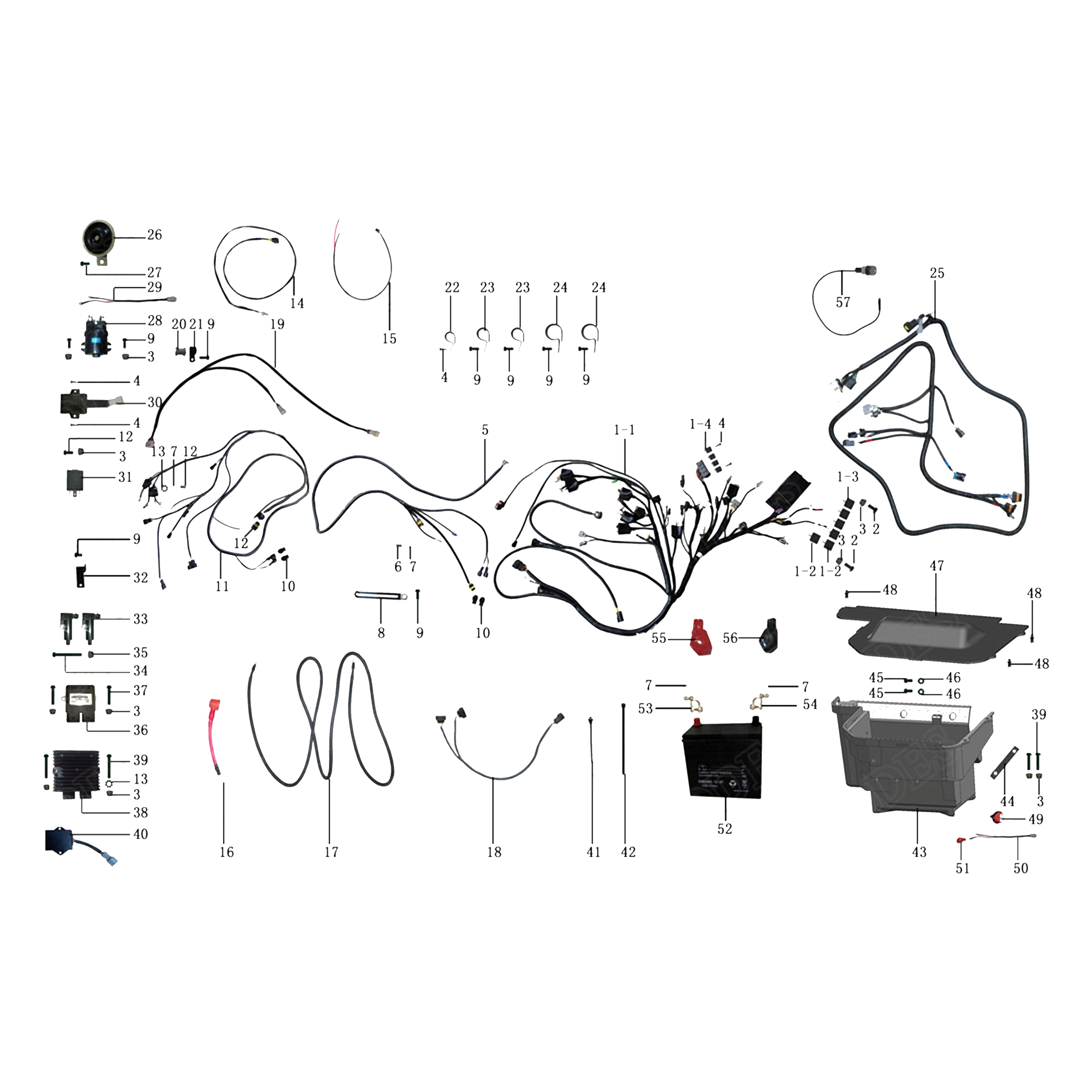 X2-800 LT ELECTIRCAL SYSTEM (ORDINARY DISPLAY)