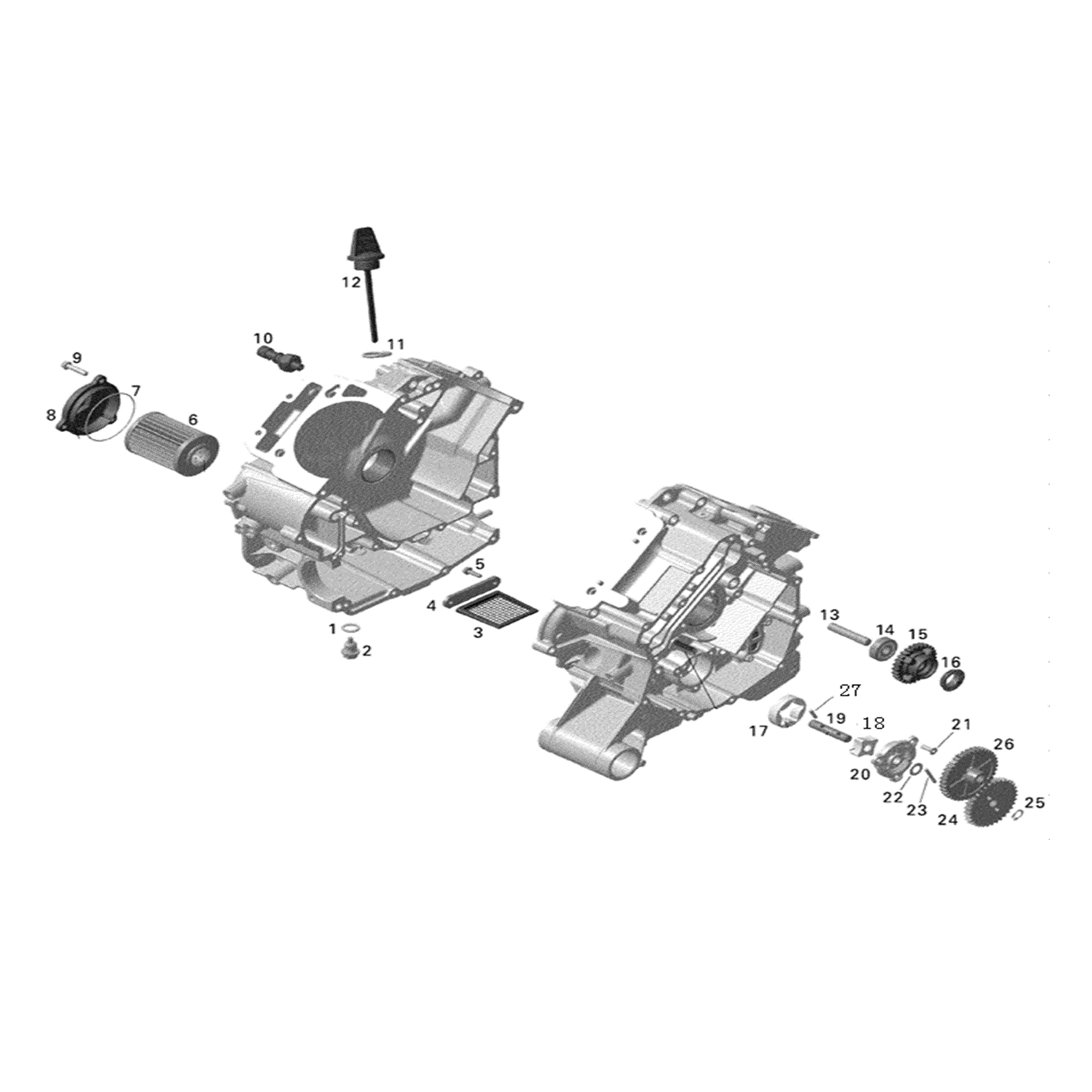 X2-800 LT ENGINE LUBRIFICATION