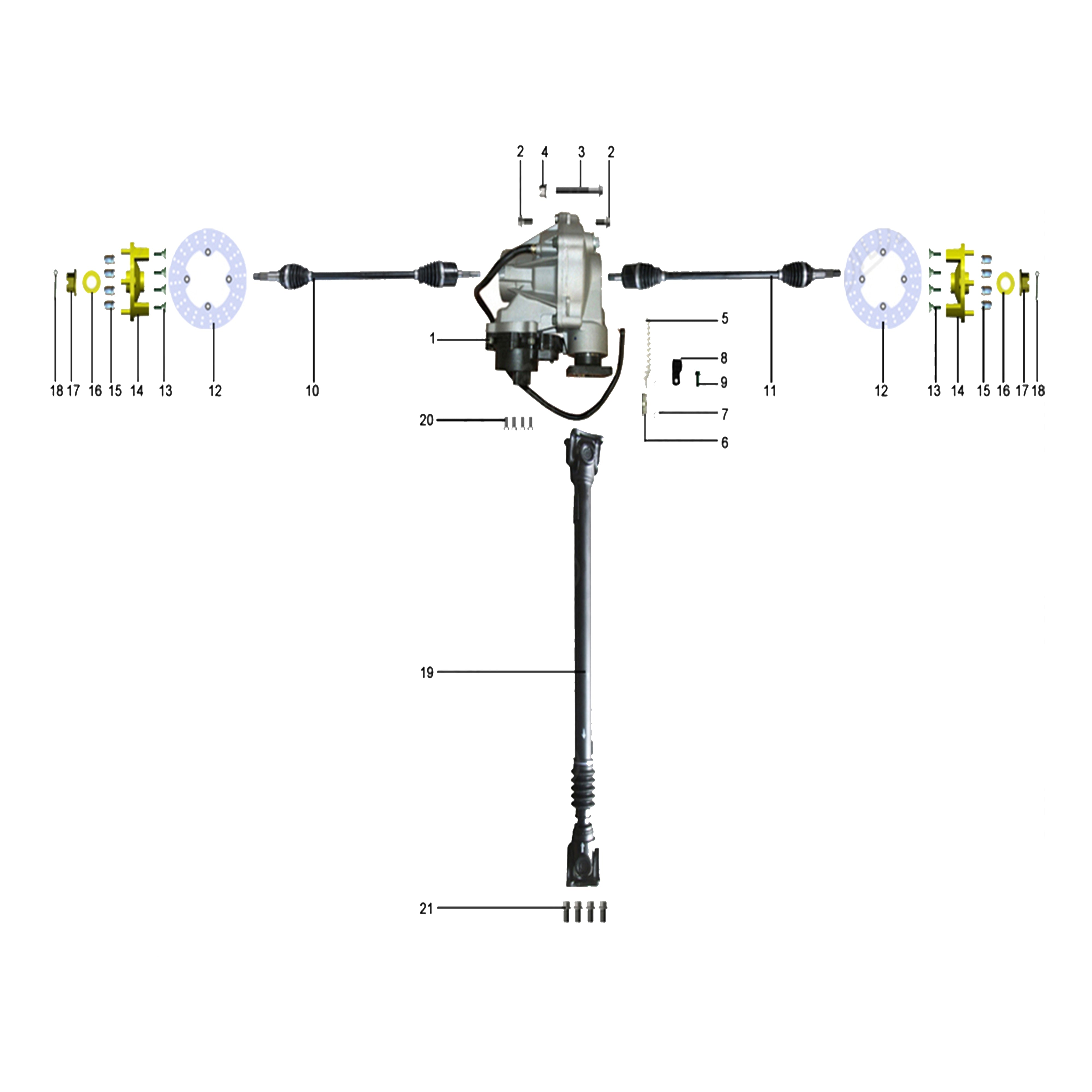 X2-800 LT FRONT DRIVE SYSTEM