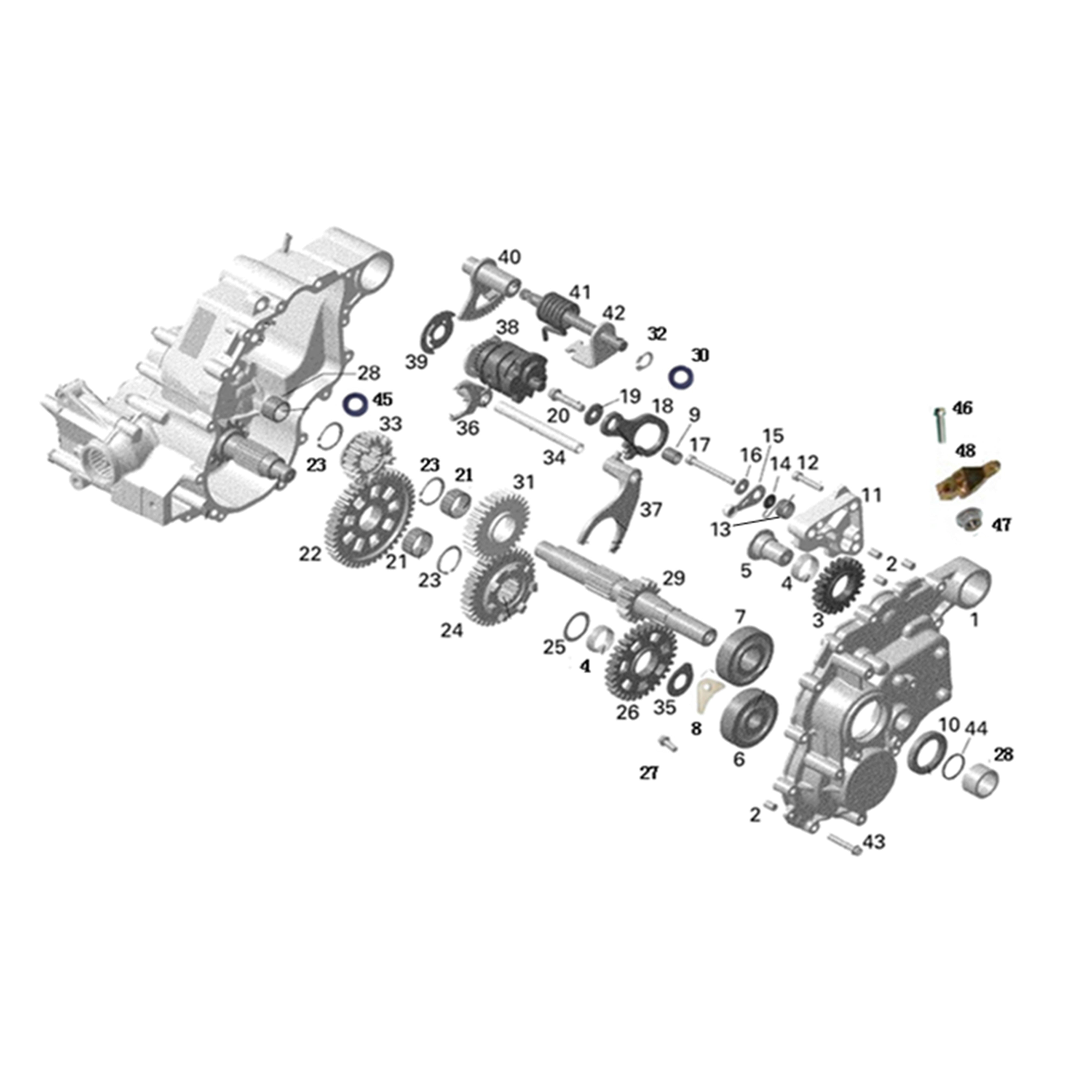 X2-800 LT GEAR BOX 1