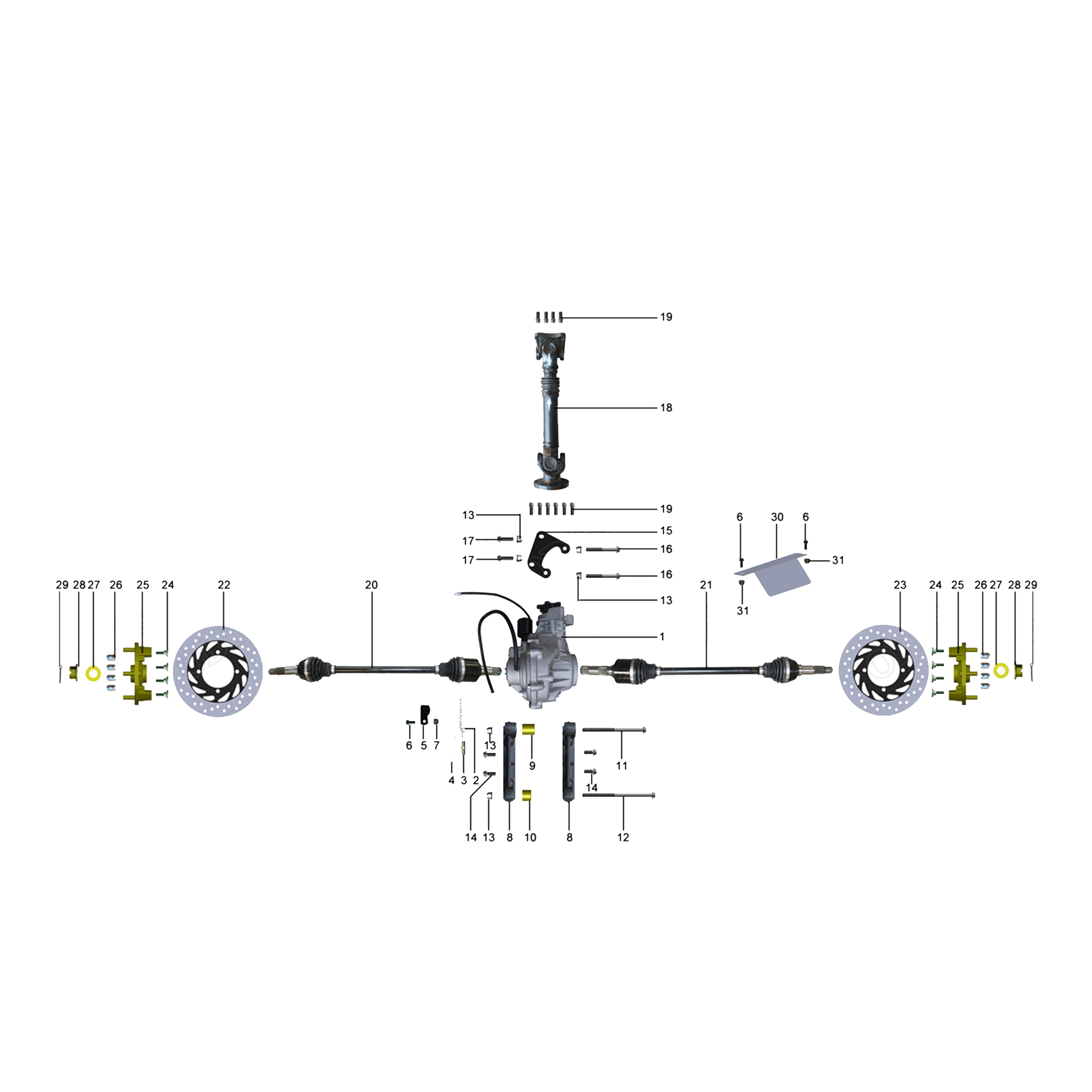 X2-800 LT REAR DRIVE SYSTEM (JINNA)