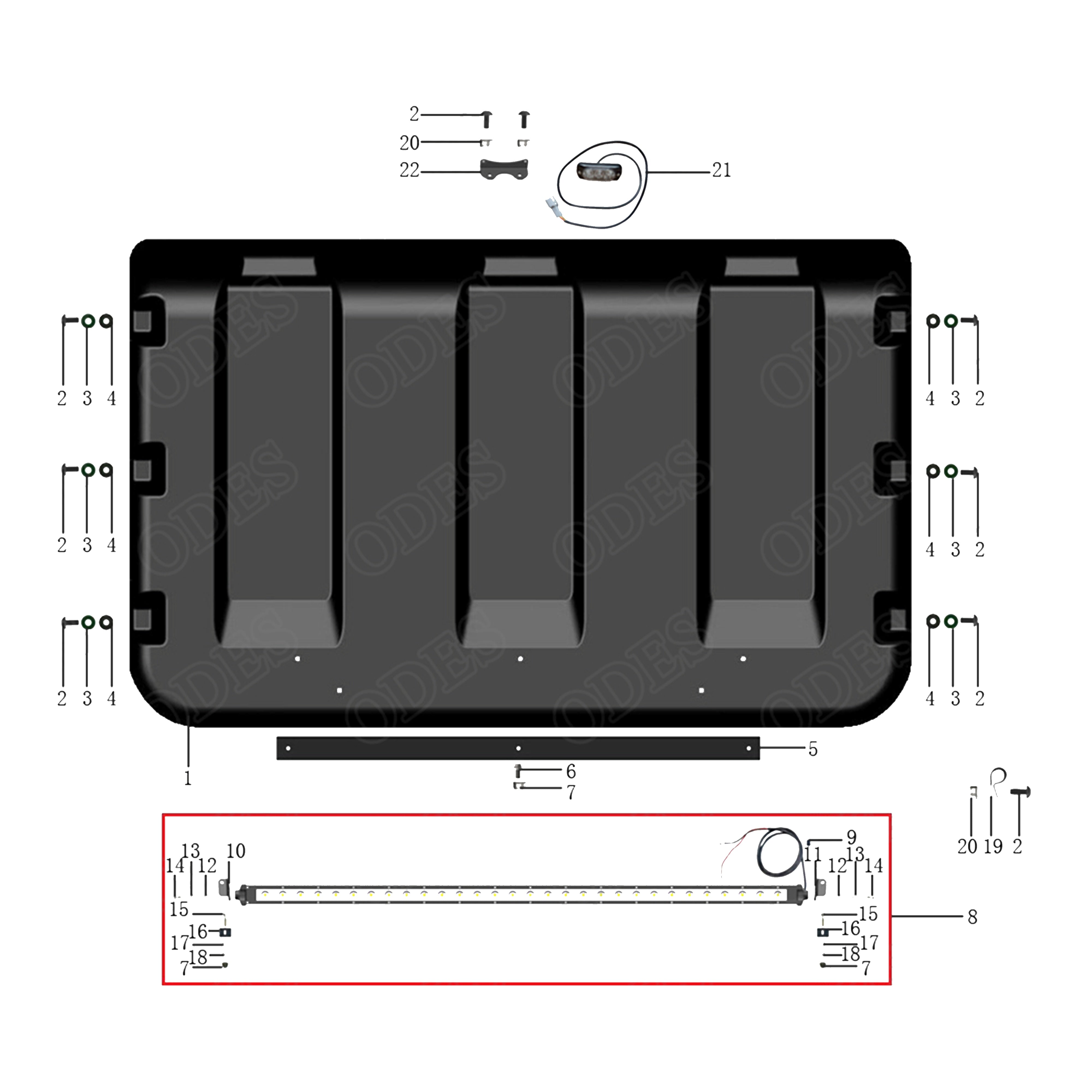 X2-800 LT ROOF AND LED LIGHTS
