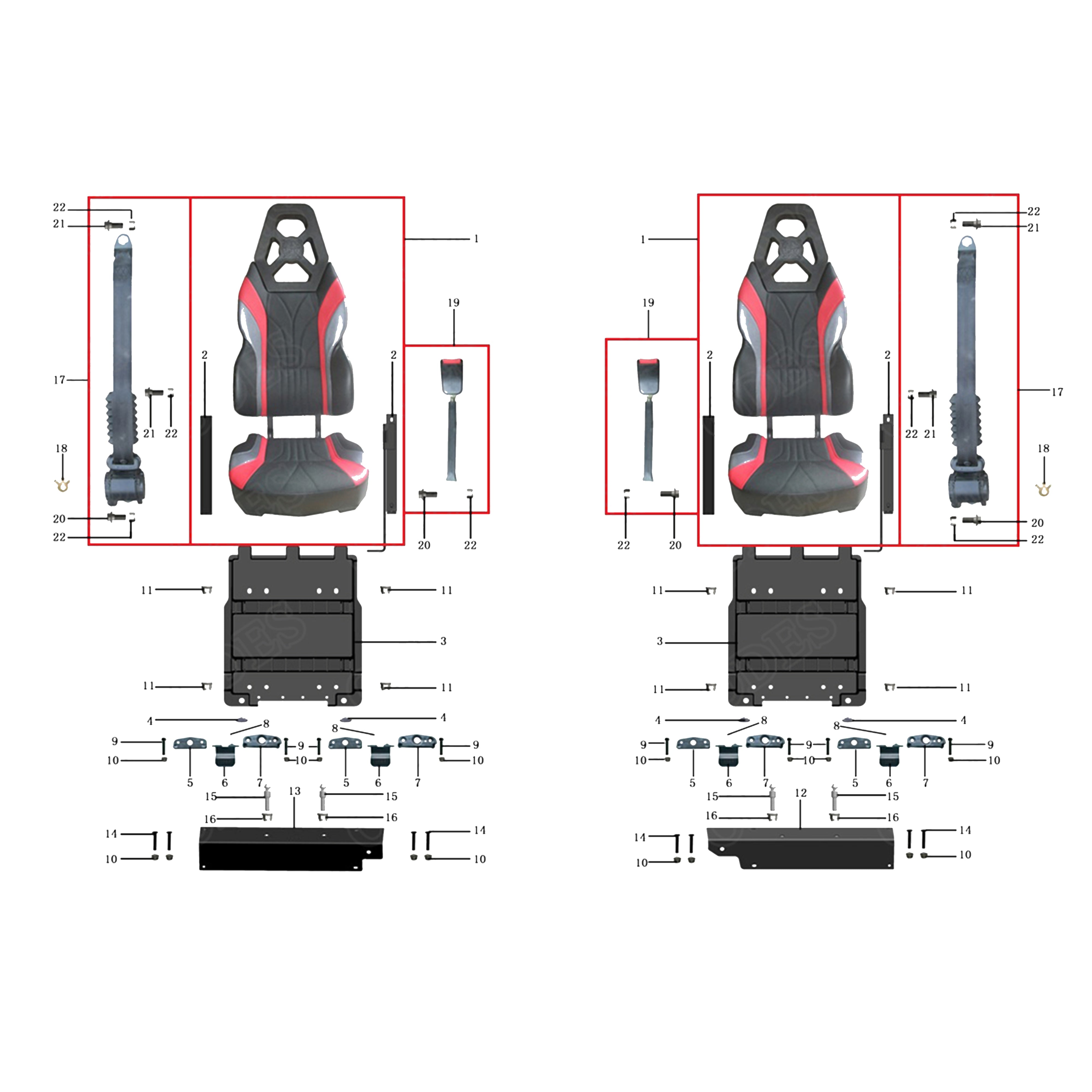 X2-800 LT SEATS 2