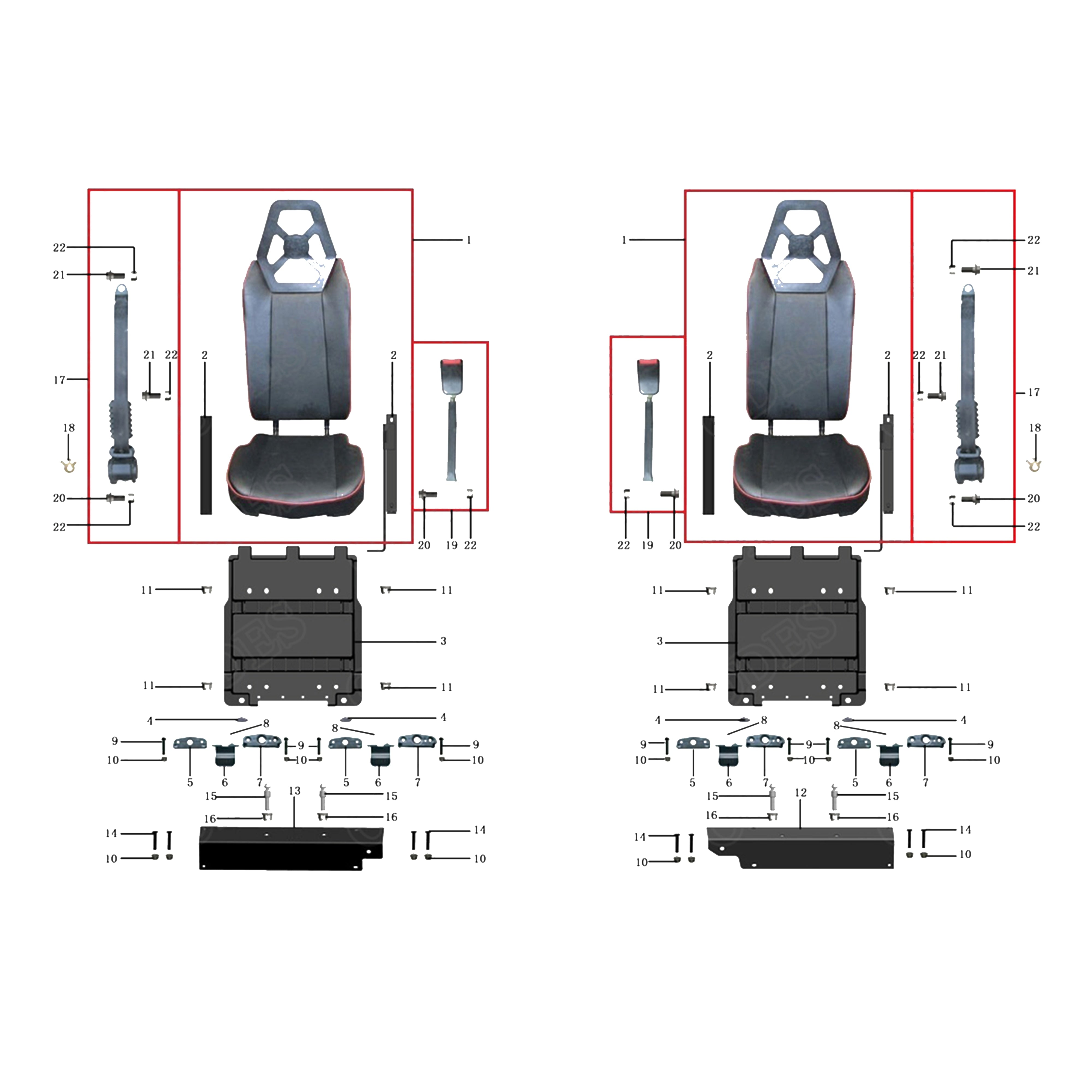 X2-800 LT SEATS 3