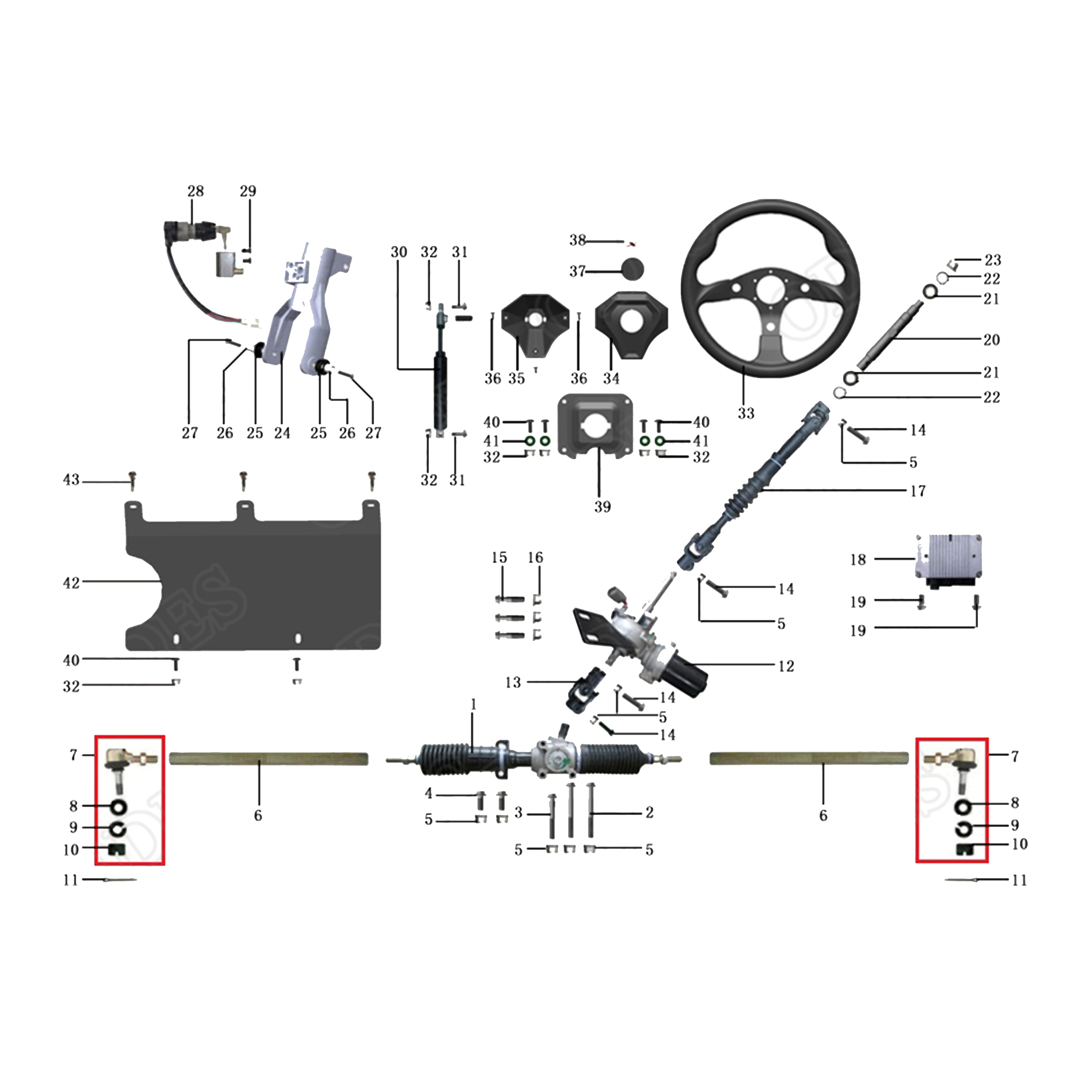 X2-800 LT STEERING SYSTEM