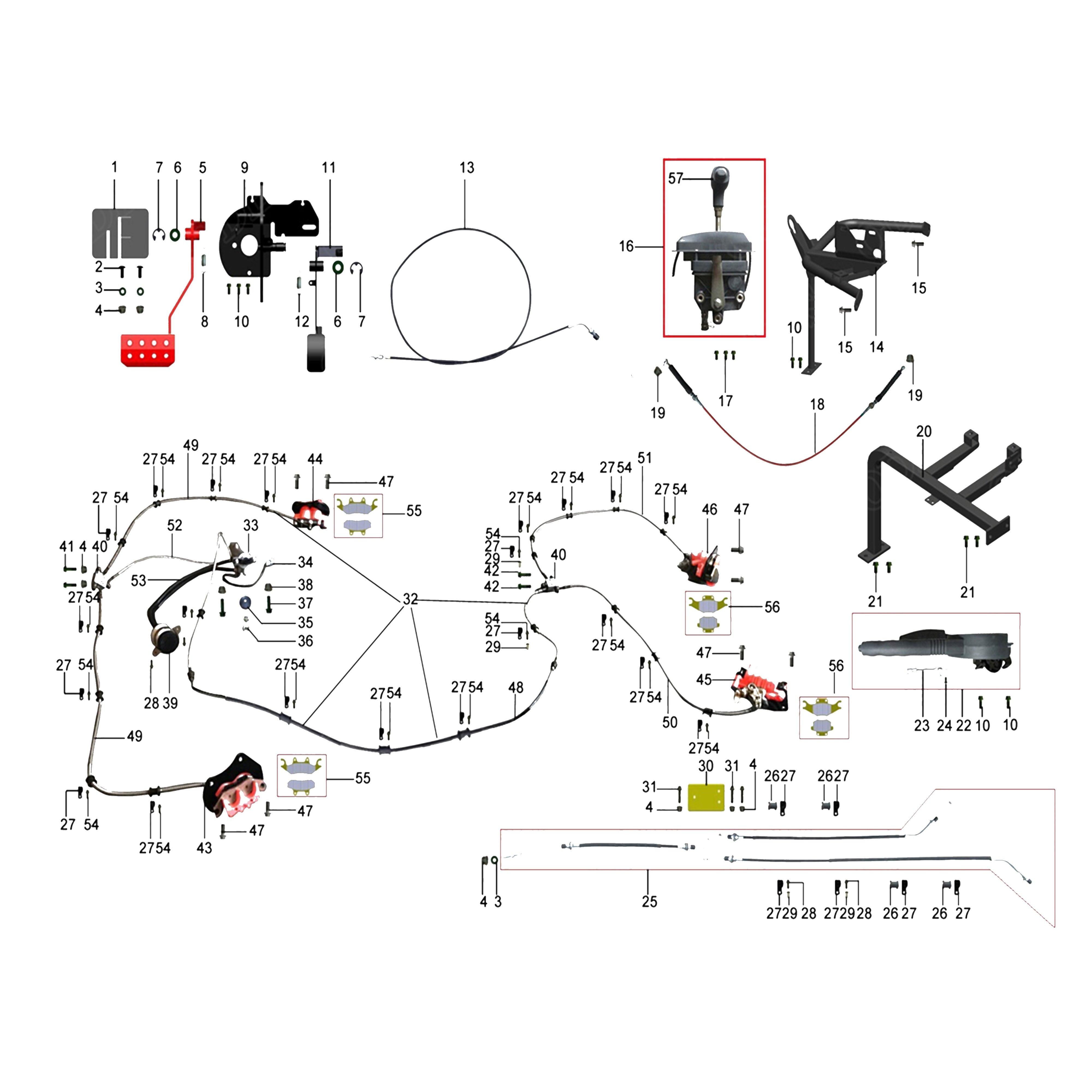X4-1000 LT BRAKING SYSTEM