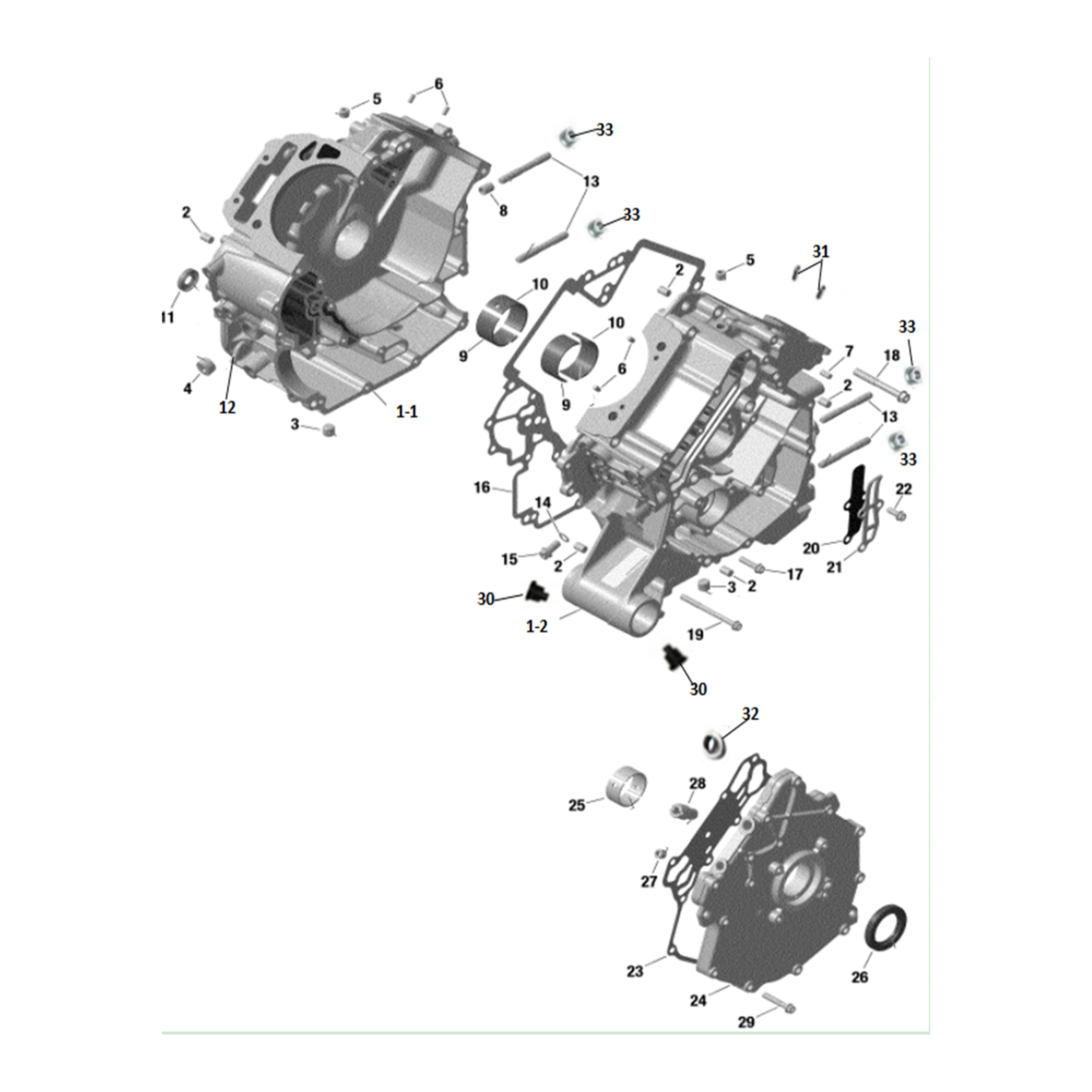 X4-1000 LT CRANKCASE