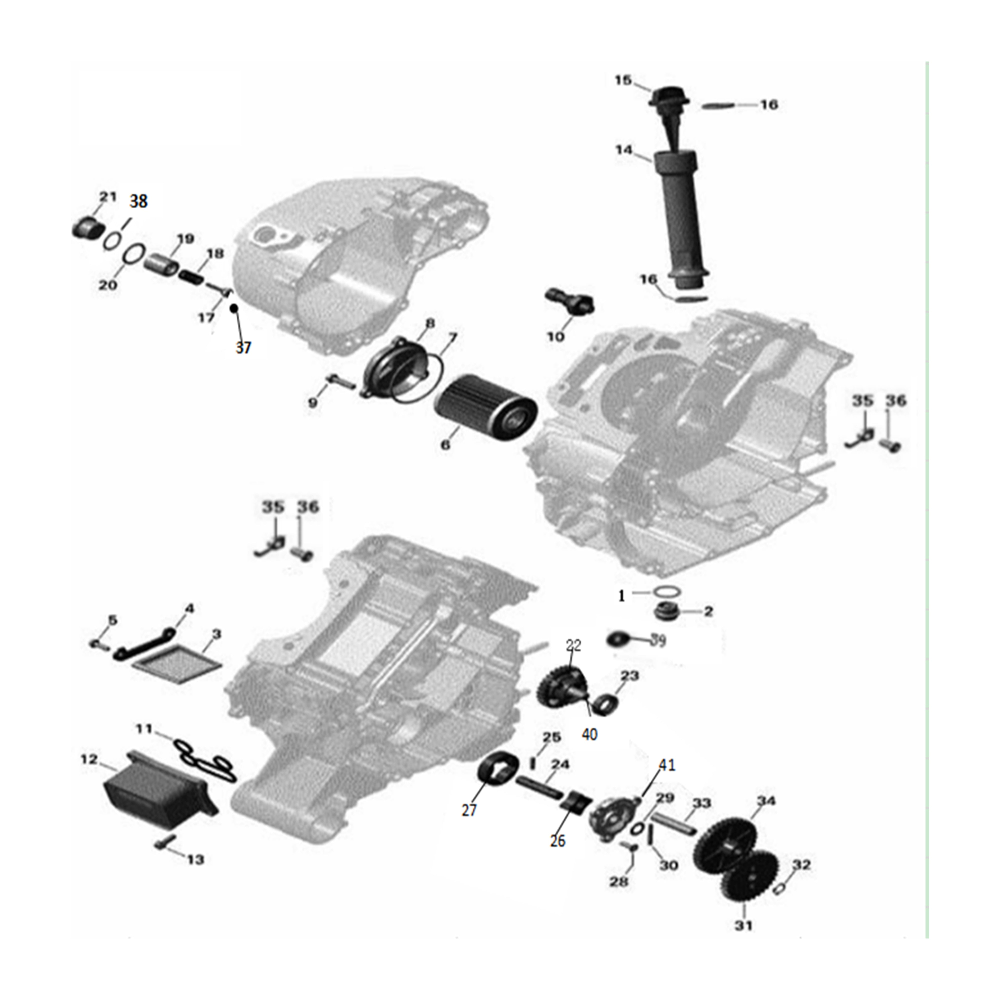 X4-1000 LT ENGINE LUBRIFICATION