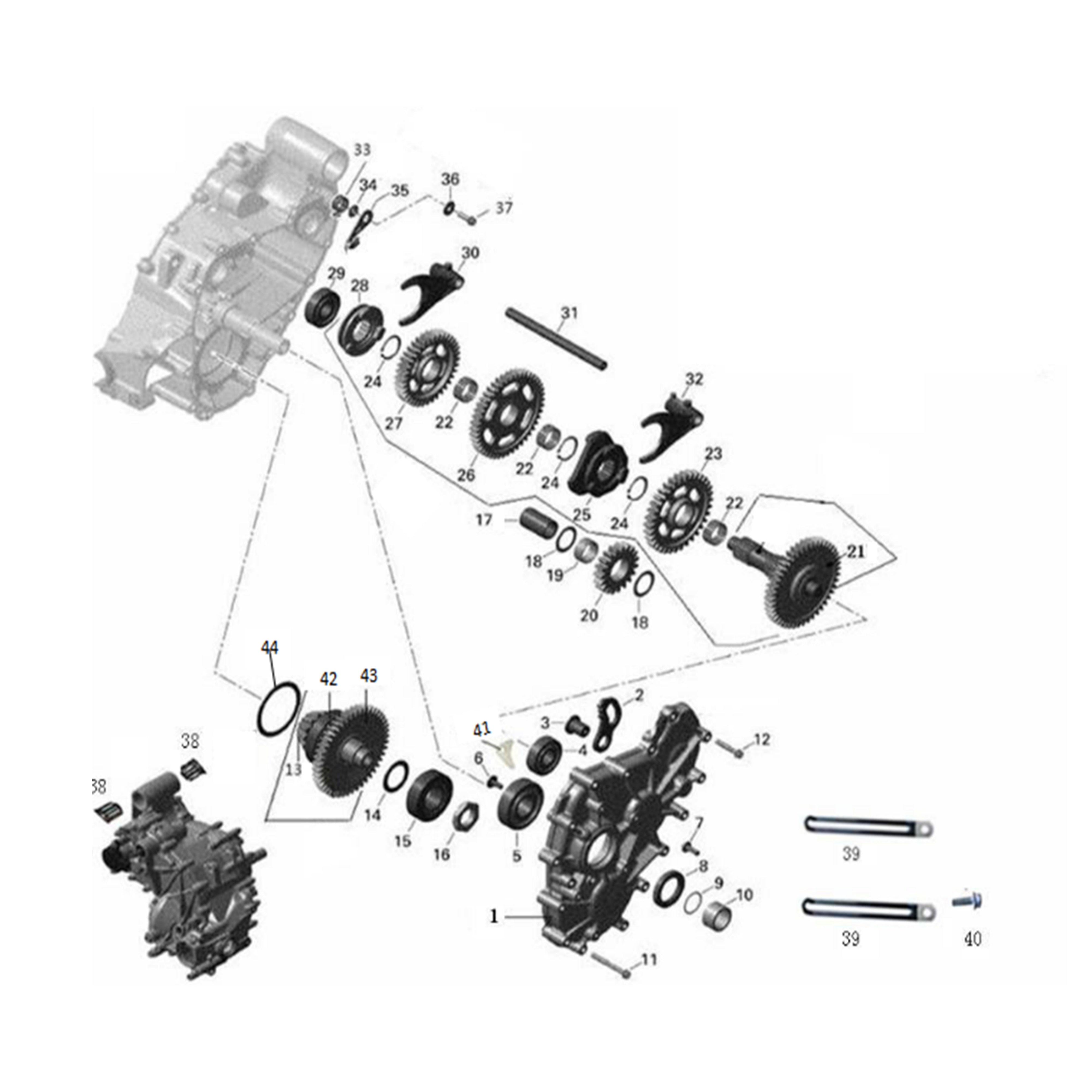 X4-1000 LT GEAR BOX 2