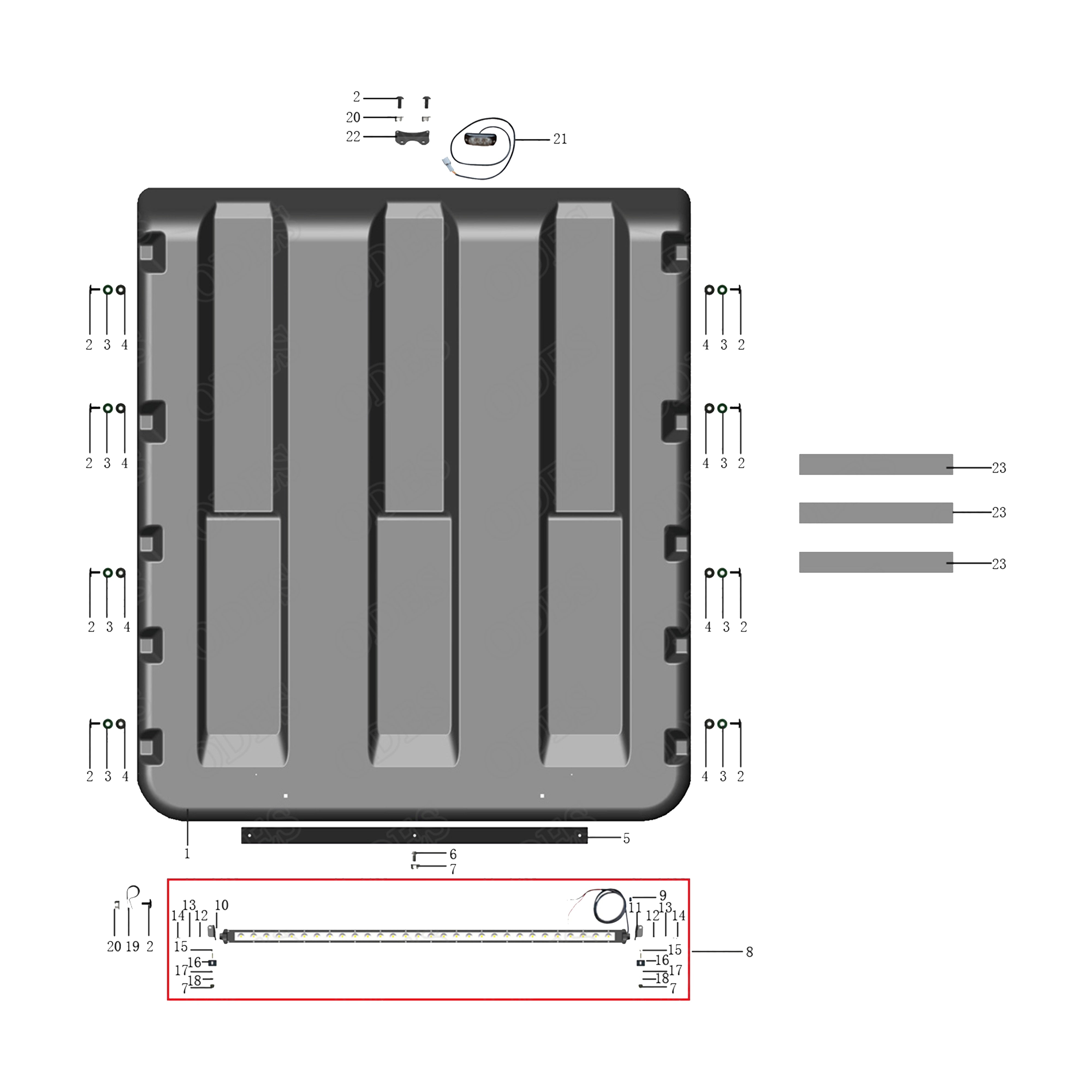 X4-1000 LT ROOF AND LED LIGHTS