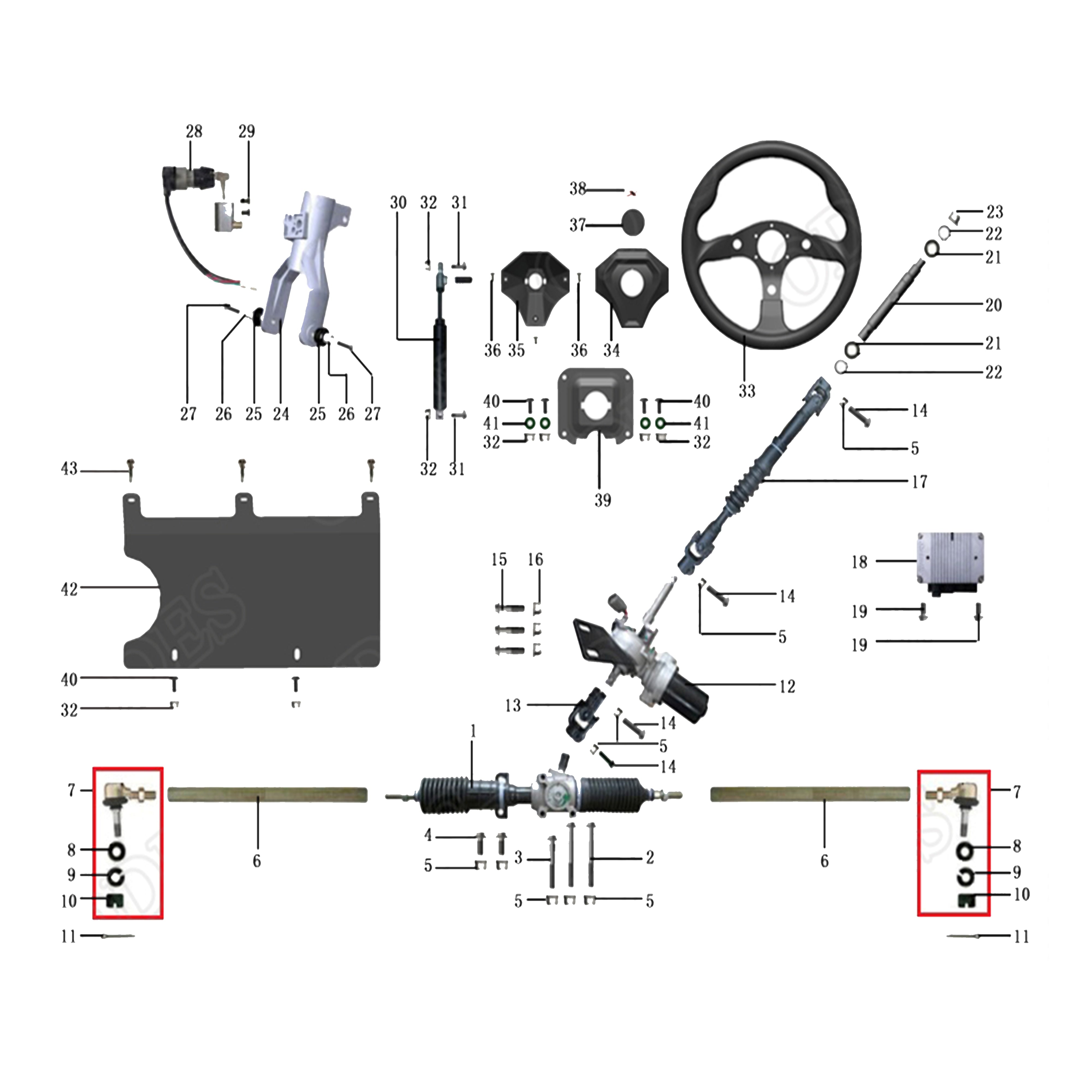 X4-1000 LT STEERING SYSTEM
