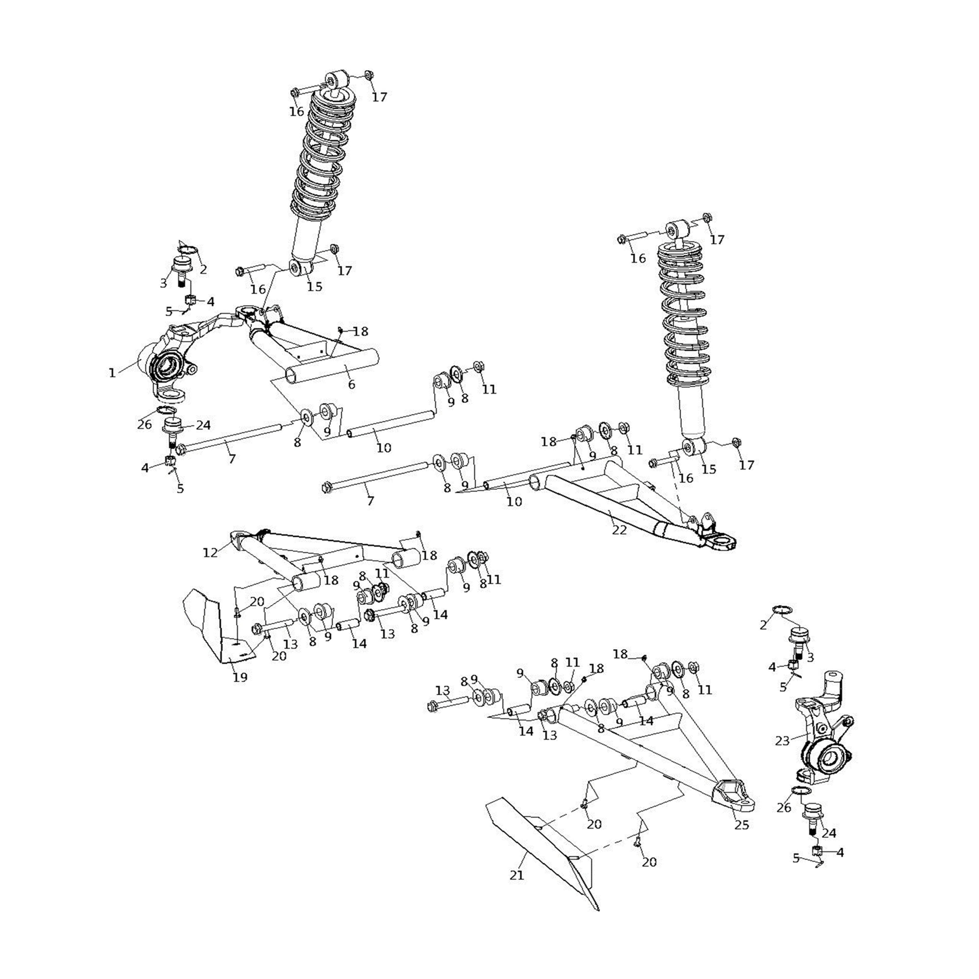 XF-3 FRONT SUSPENSIO SYSTEM