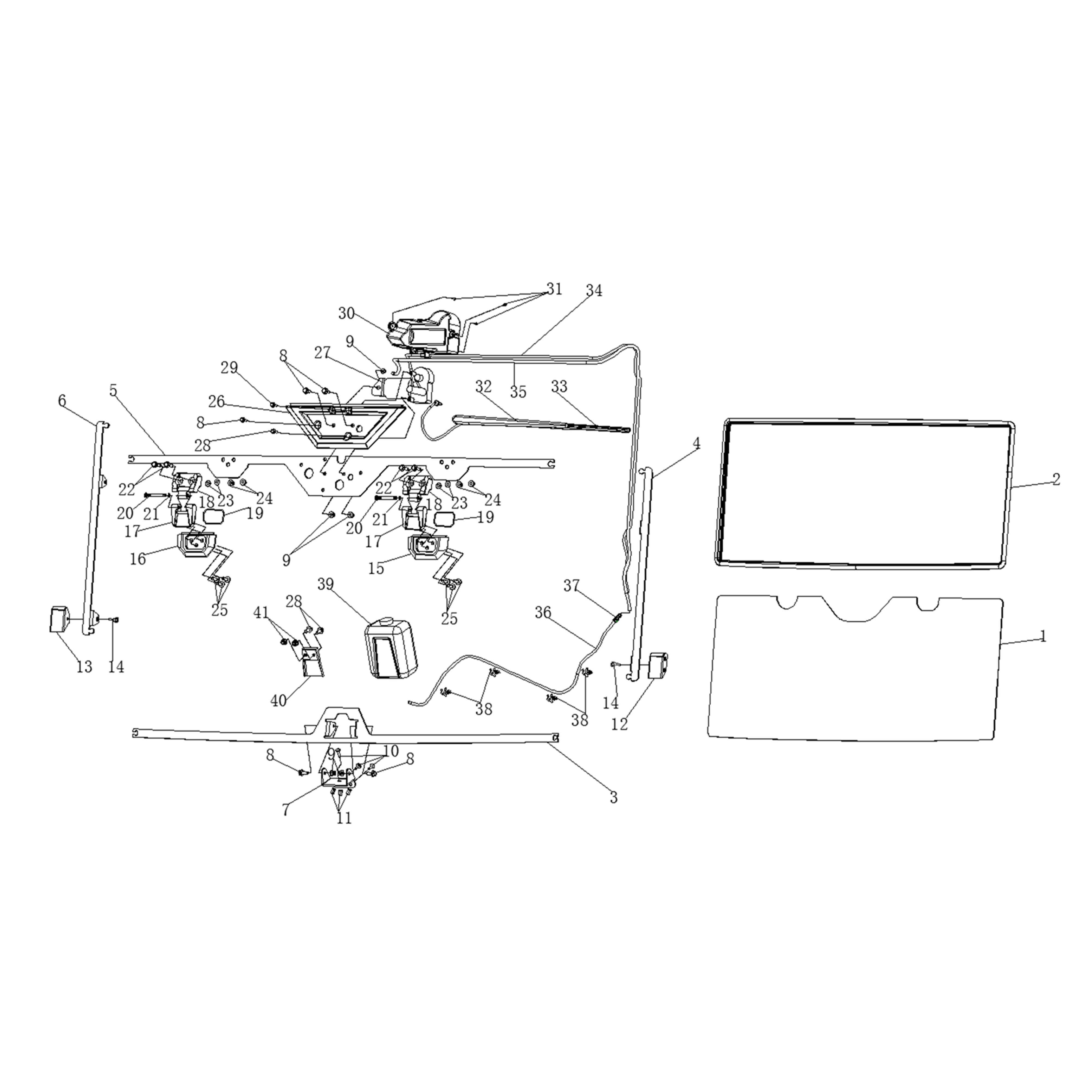 XF-3 FRONT WINDSHIELD