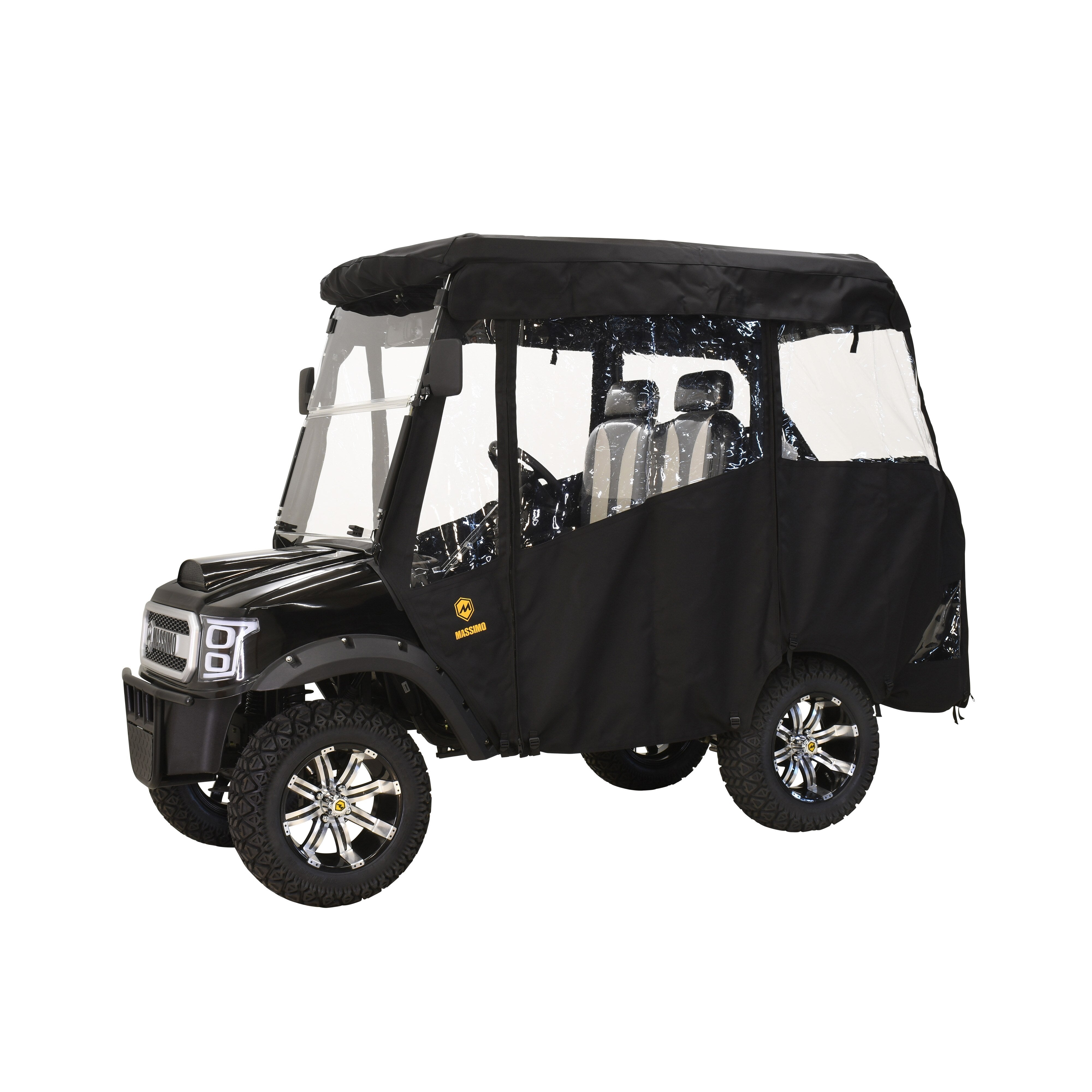 Massimo Motor GMF2X Golf Cart Full Roof Enclosure Black